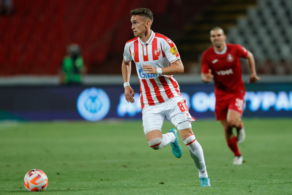 Stefan Mitrovic Crvena Zvezda - Pyunik UEFA Champions League Third qualifying round, 1st leg 3.8.2022. Aug. 3. photo:Pedja Milosavljevic/STARSPORT
