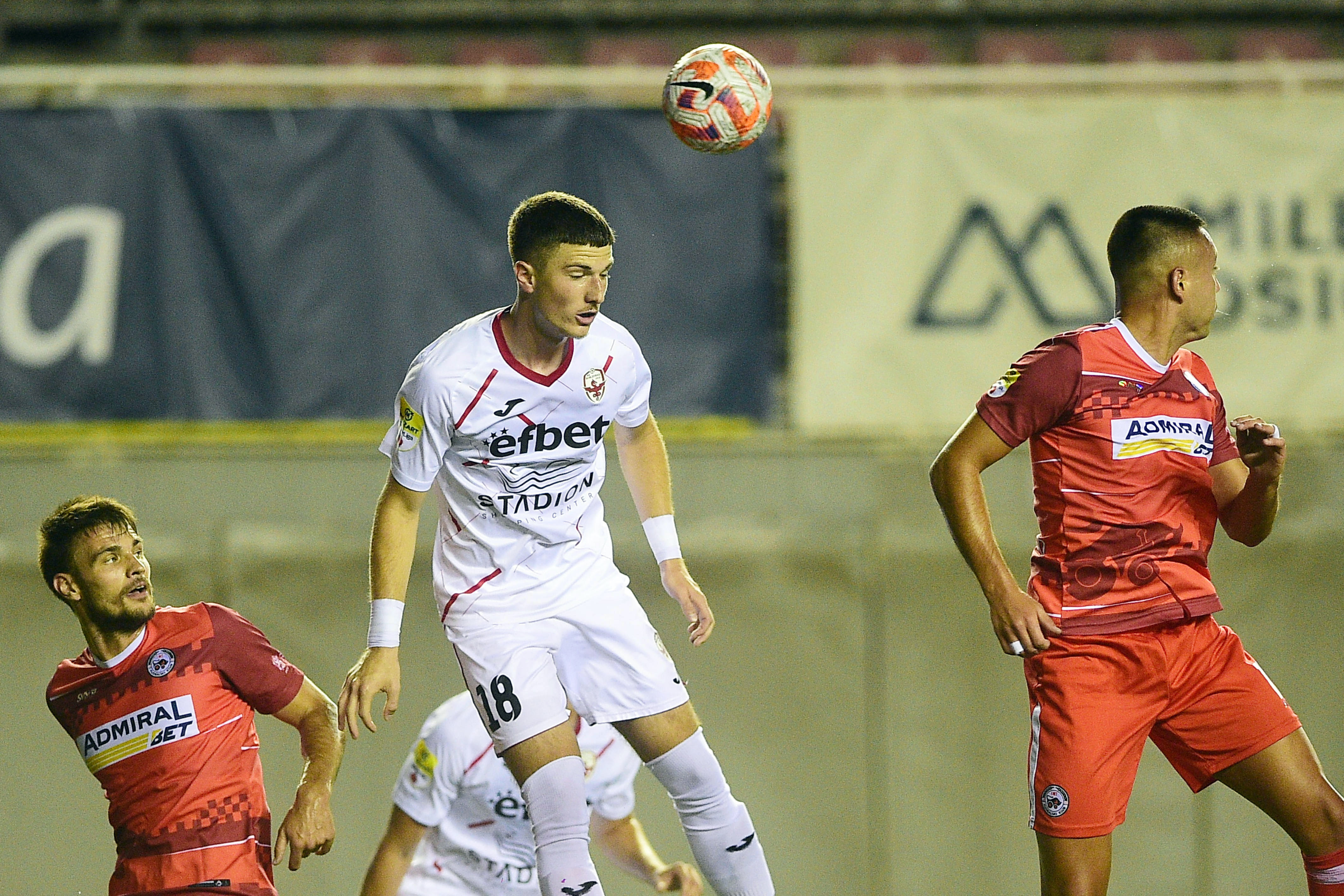Luka Lukovic (L) and Nikola Zecevic (M) at Mozzart Super Liga Srbije 2023/2024 match between fc IMT and fc Vozdovac at Stadium event center on Avgust 6th, 2023 in Belgrade, Serbia. (Photo by Dusan Milenkovic/Starsport.rs ©)