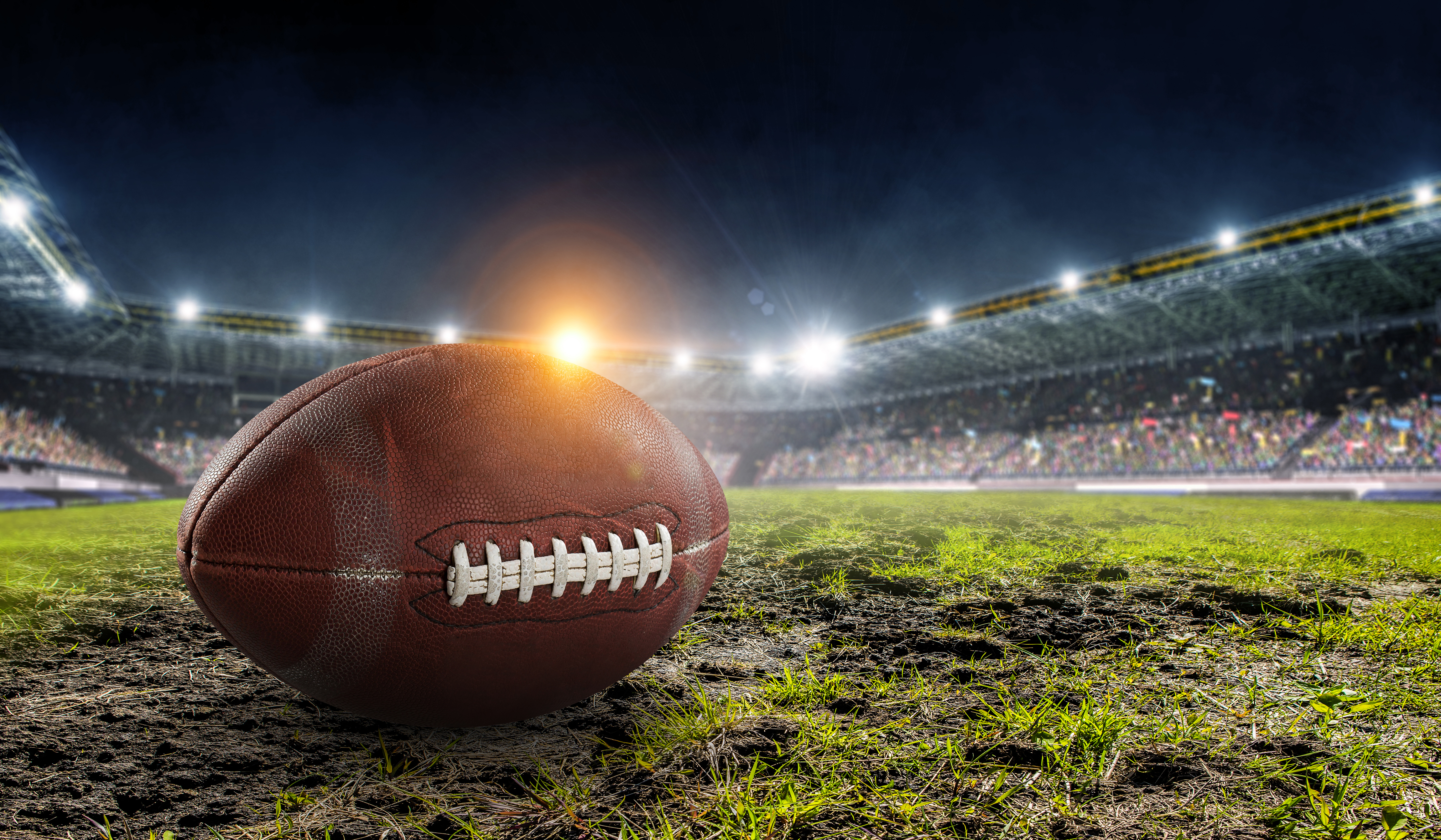 Ragbi teren, lopta, američki fudbal