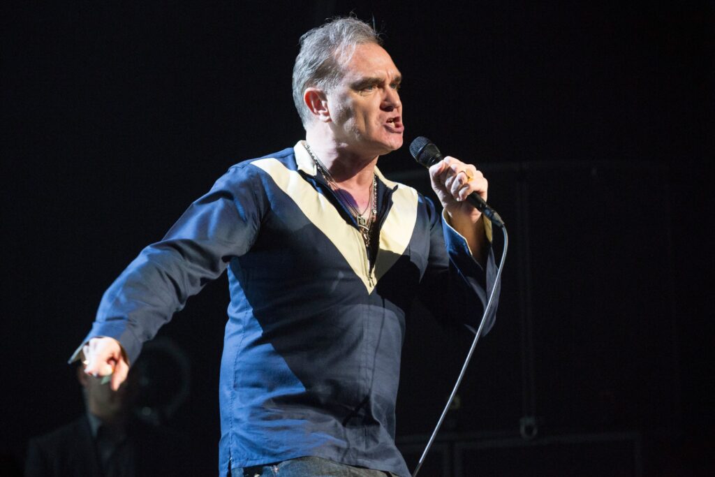 Morrissey (Steven Patrick Morrissey) former lead singer of The Smiths performs at Leeds Arena, Leeds, England, 20th March 2015.,Image: 229783844, License: Rights-managed, Restrictions: , Model Release: no, Credit line: Mike Gray / Avalon / Profimedia