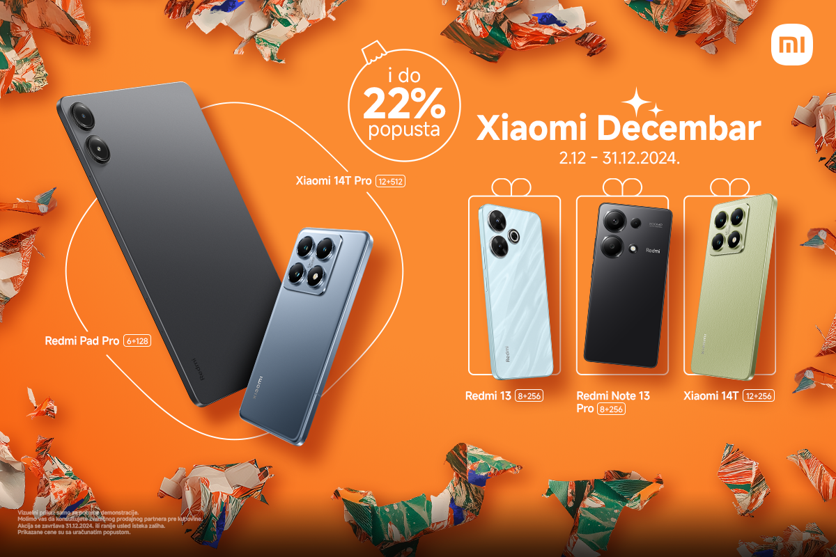 Xiaomi decembarska ponuda - fotografija