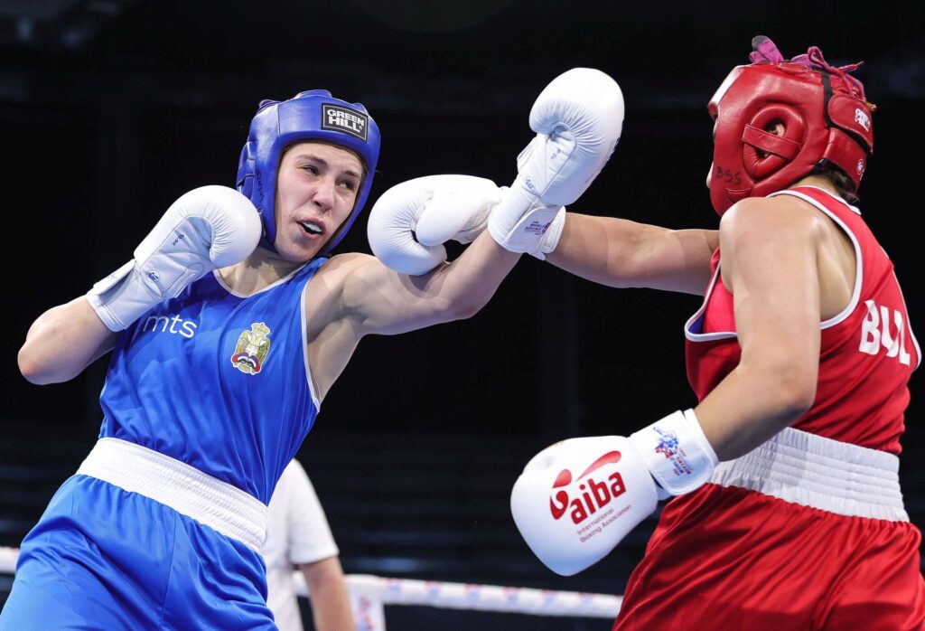 Melis Yonuzova (BUL) v Aleksandra Rapaic (SRB)
Boks-Beogrdski Pobednik-Opening Ceremony
Beograd, 01.04.2022.
foto: Srdjan Stevanovic/Starsport.rs ©