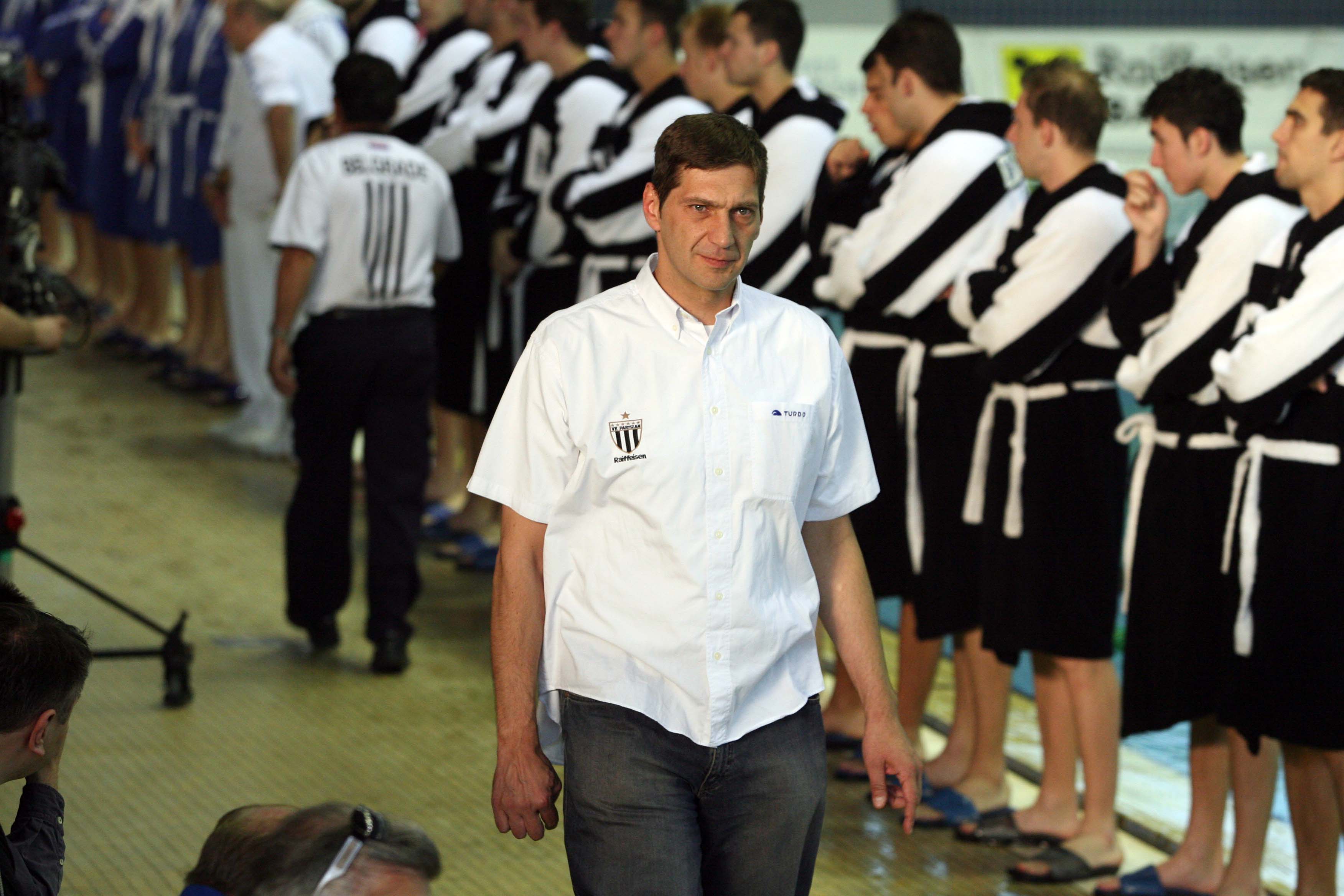 Sport vaterpolo waterpolo Partizan Belgrade Beograd Pompea Brescia Bresa grupa a liga sampiona