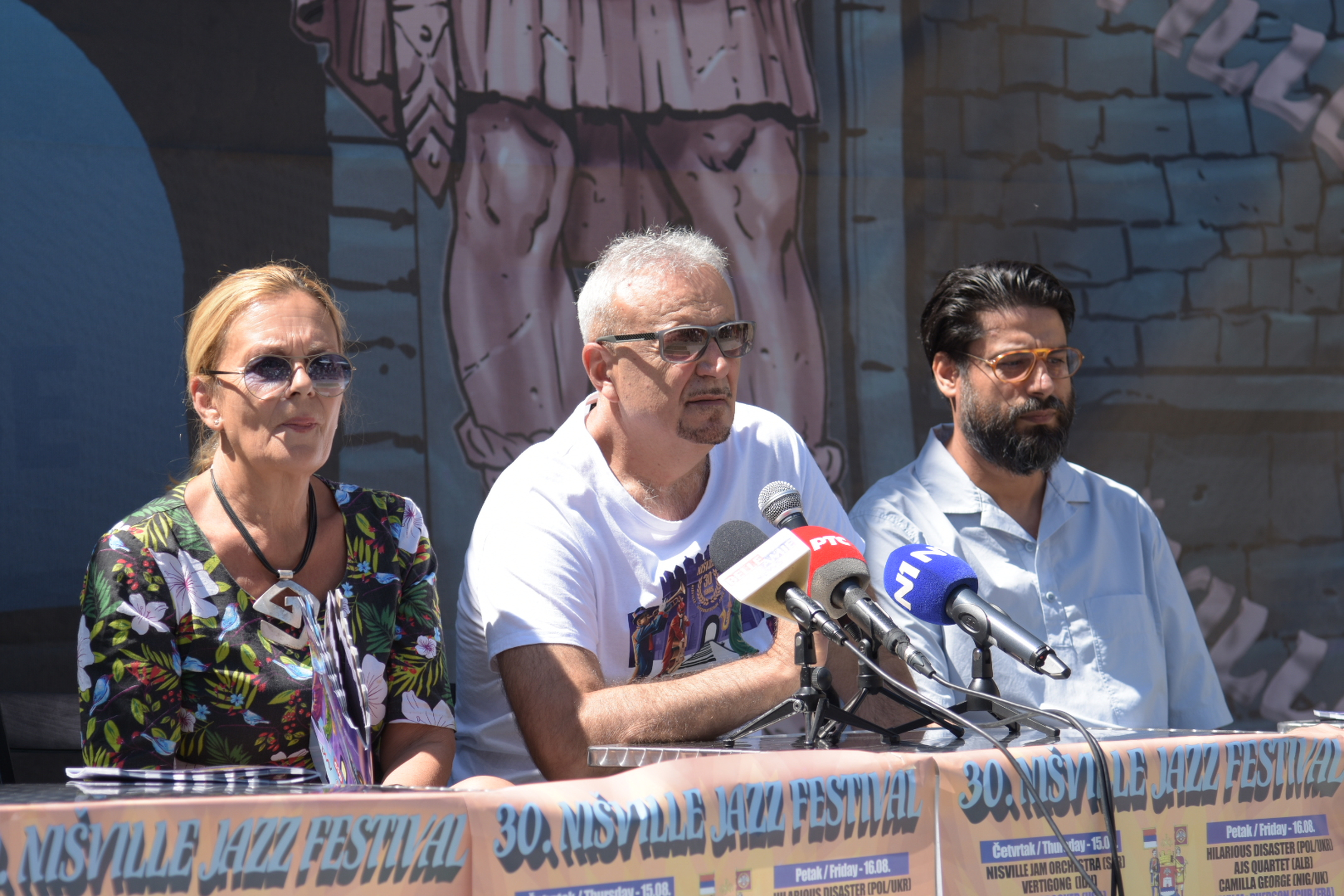 In front of the Jazz Museum in Niska Tvrdjava, a press conference was held on the occasion of the upcoming, jubilee 30th Nisville Jazz Festival.