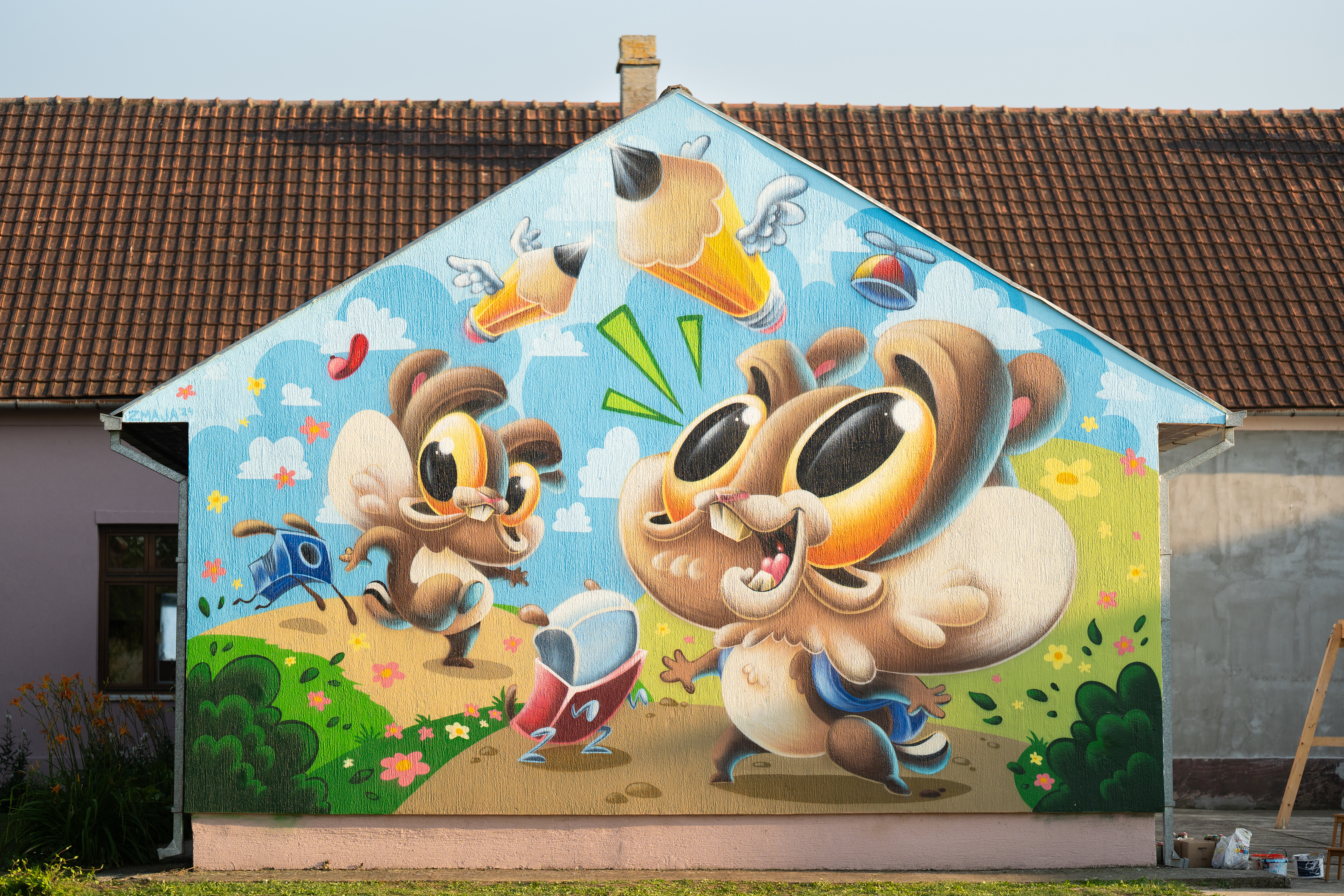 Zmajin mural u Nikincima, photo Nemanja Bajić