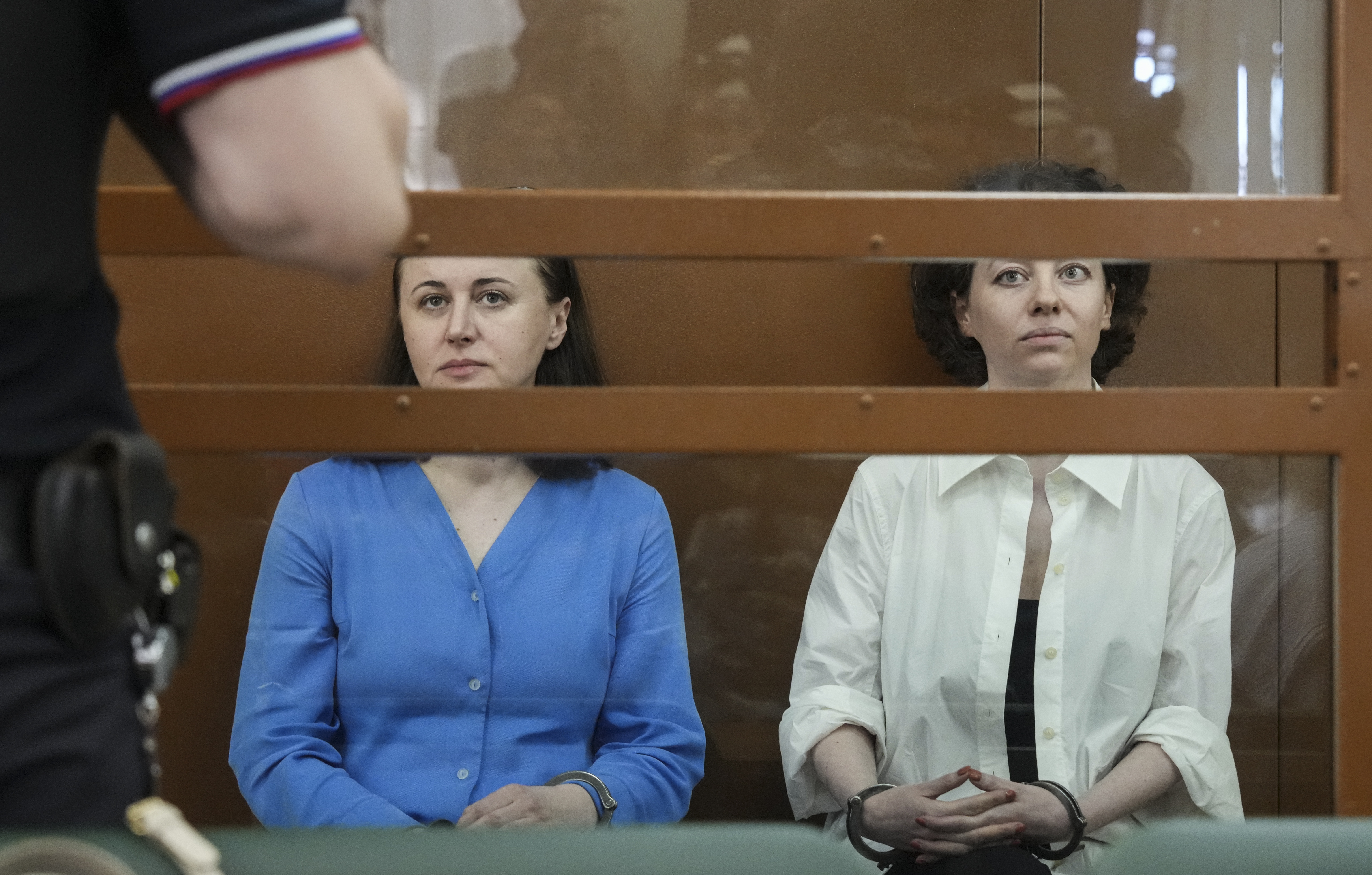 Theater director Berkovich and playwright Petriychuk verdict announcement in Moscow
