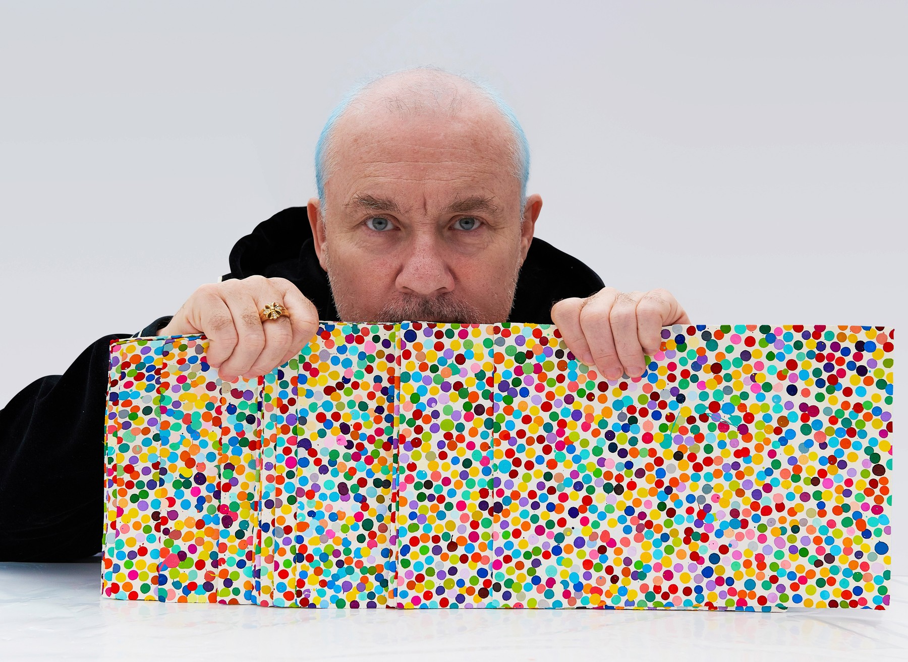 Damien Hirst Burns Artwork at Newport Gallery London, London, United Kingdom - 11 Oct 2022