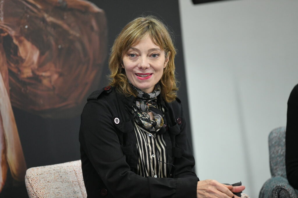 Beograd 04. decembar 2023. Francuska glumica i plesačica Aurelija Tjere Čaplin konferencija za novinare Beogradski festival igre BFI Foto:Amir Hamzagić/Nova