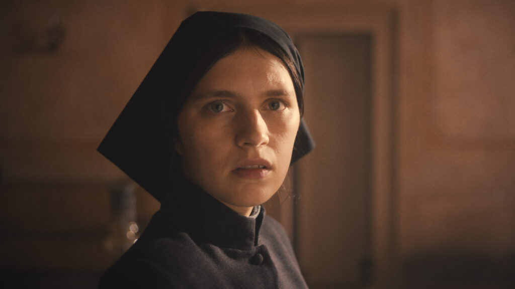 Nell Tiger Free as Margaret in 20th Century Studios' THE FIRST OMEN. Photo courtesy of 20th Century Studios. © 2024 20th Century Studios. All Rights Reserved.