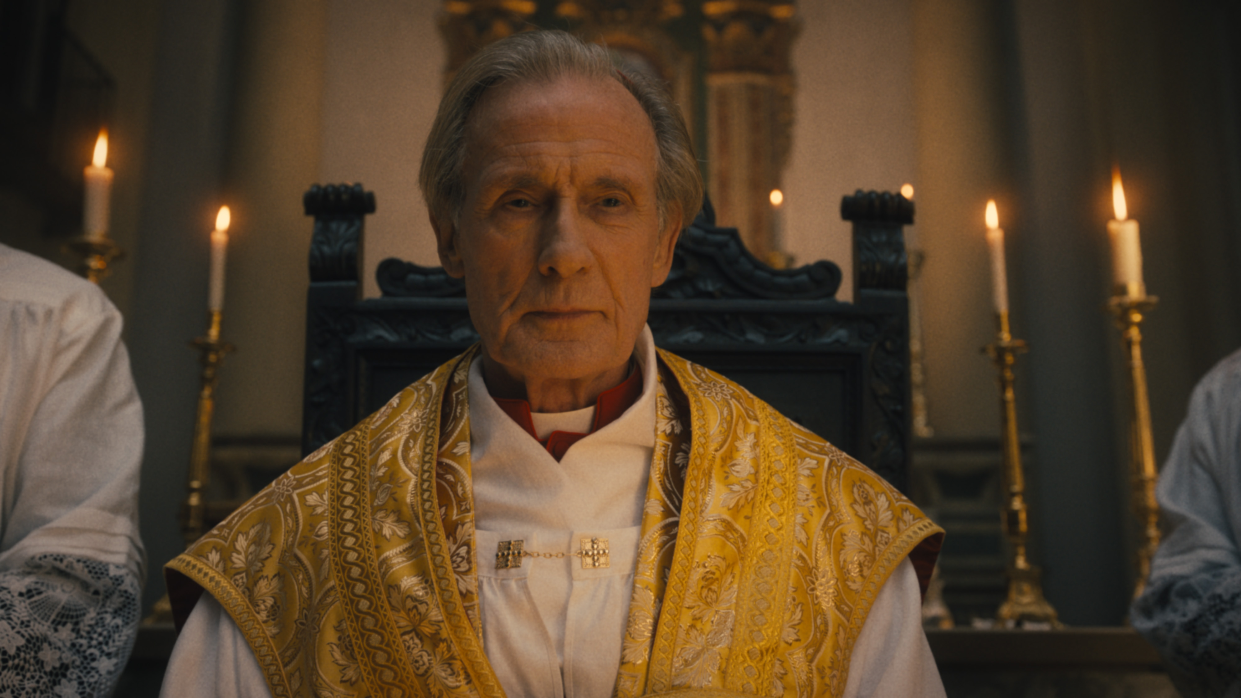 Bill Nighy as Lawrence in 20th Century Studios' THE FIRST OMEN. Photo courtesy of 20th Century Studios. © 2024 20th Century Studios. All Rights Reserved.