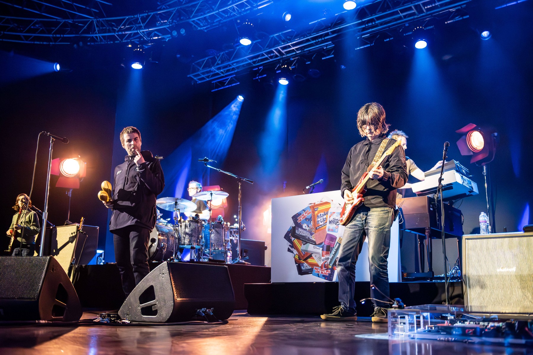 Music Concert - Liam Gallagher &amp; John Squire Liam Gallagher and John Squire Milan Fabrique Italy Copyright: xMirkoxFava/