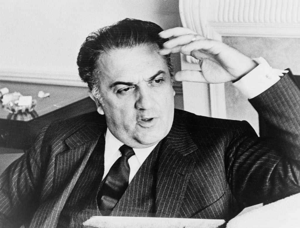 Federico Fellini 1920-1993, was an Italian film director and scriptwriter.,Image: 383871371, License: Rights-managed, Restrictions: Editorial Use Only, Model Release: no, Credit line: World History Archive / World history archive / Profimedia
