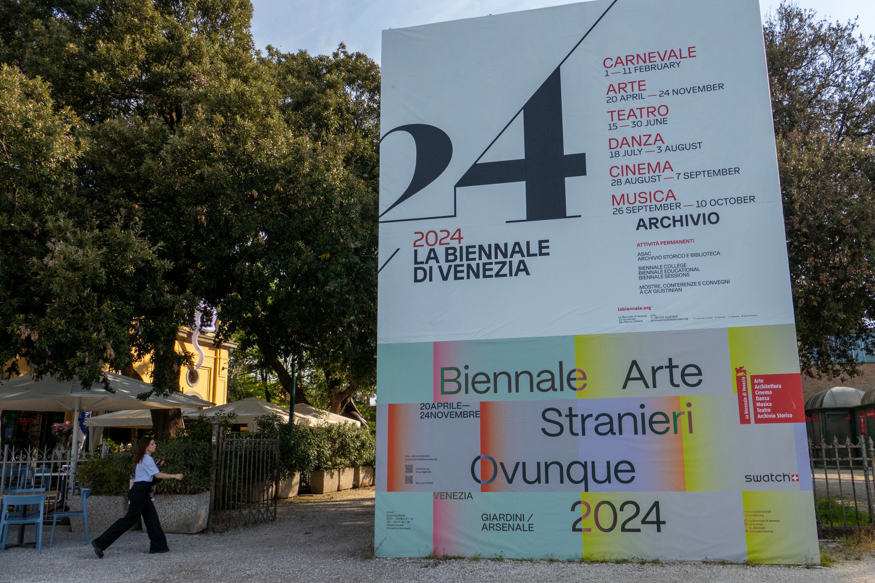 Final Preparations in Venice ahead of the opening of Biennale arte 2024, Italy - 15 Apr 2024
