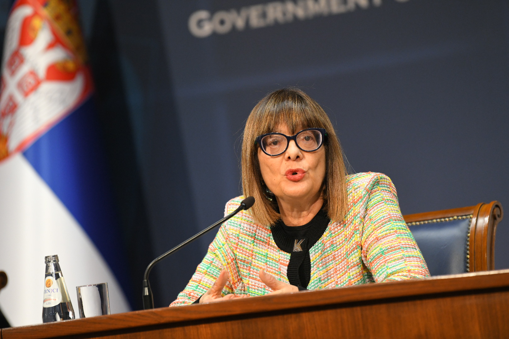 beograd 16.01.2024 kustendorf pres konferencija maja Gojkovic i emir kusturica