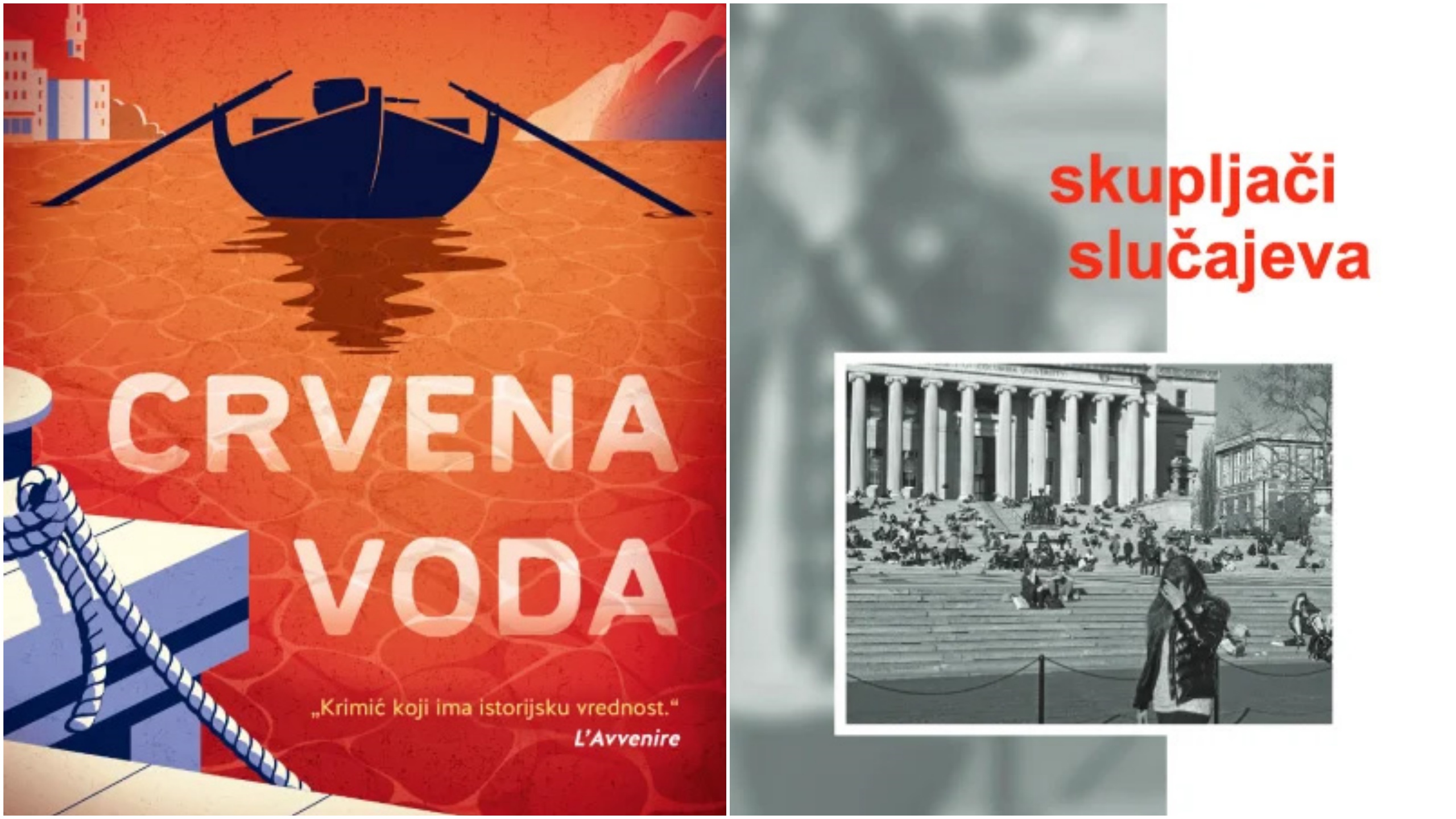 Jurica Pavičić, Crvena voda, Laura Barna, Skupljači slučajeva, knjiga, korice, kombo Foto: Promo