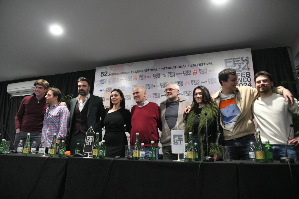 Beograd 23. februar 2024. Ekipa filma Jorgovani Konferencija za novinare FEST  52. Međunarodni filmski festival Foto:Amir Hamzagić/Nova.rs