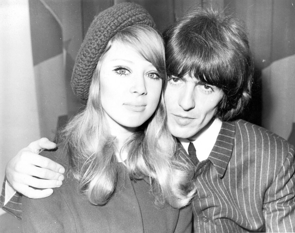 George Harrison with his day old bride Patti Boyd  22nd January 1966,Image: 89723129, License: Rights-managed, Restrictions: This image was supplied by TopFoto.co.uk, Model Release: no, Credit line: Topham Picturepoint / Topfoto / Profimedia