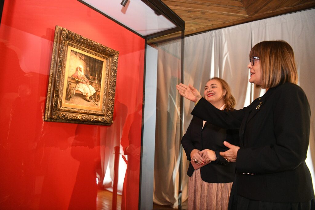 Beograd, 5.3.2024. Konak kneginje Ljubice, Slika „Odmor bašibozuka“ Paje Jovanovića kupljena na aukciji londonskog "Sotbija", Paja Jovanović Foto: Filip Krainčanić/Nova.rs