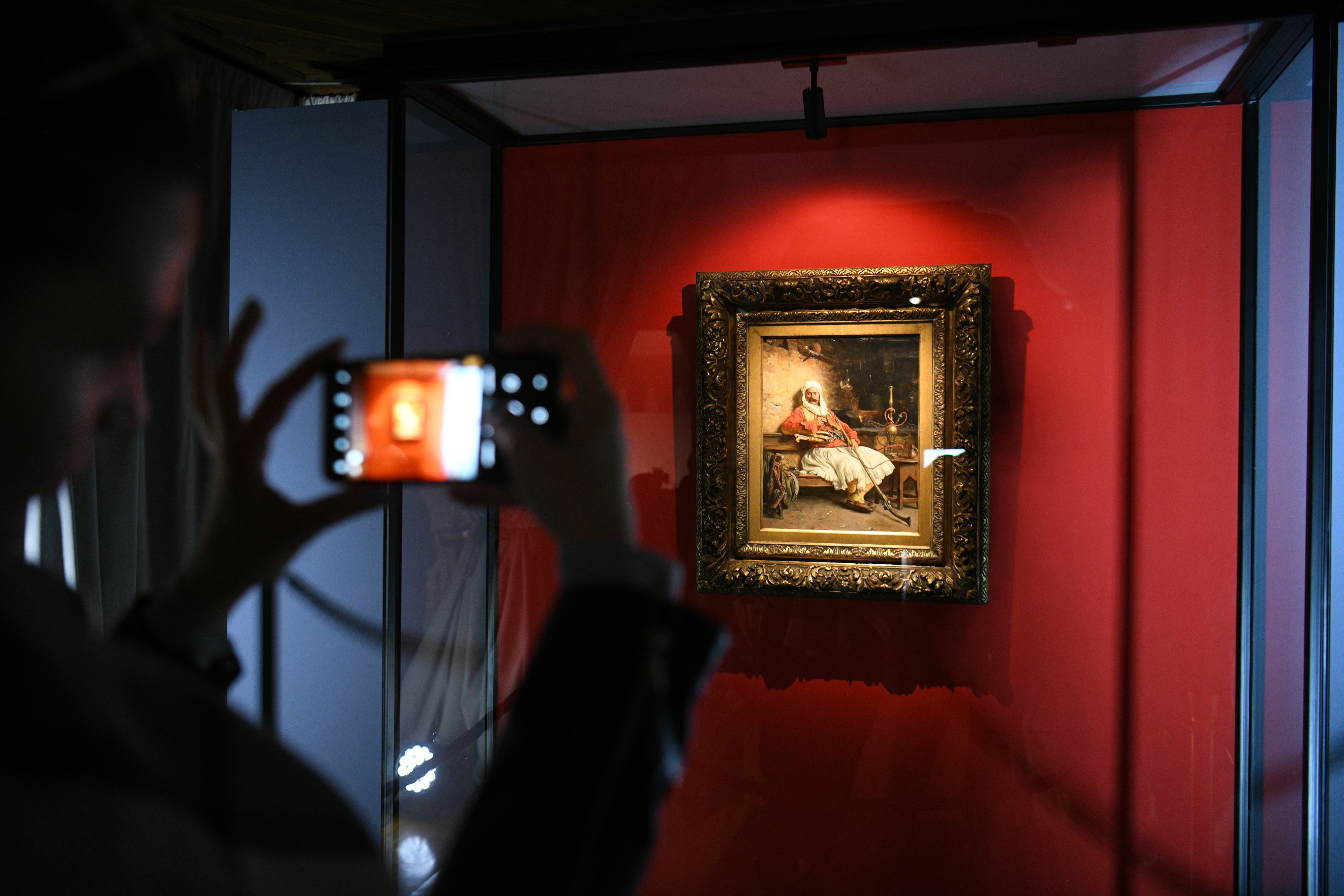 Beograd, 5.3.2024. Konak kneginje Ljubice, Slika „Odmor bašibozuka“ Paje Jovanovića kupljena na aukciji londonskog "Sotbija", Paja Jovanović Foto: Filip Krainčanić/Nova.rs