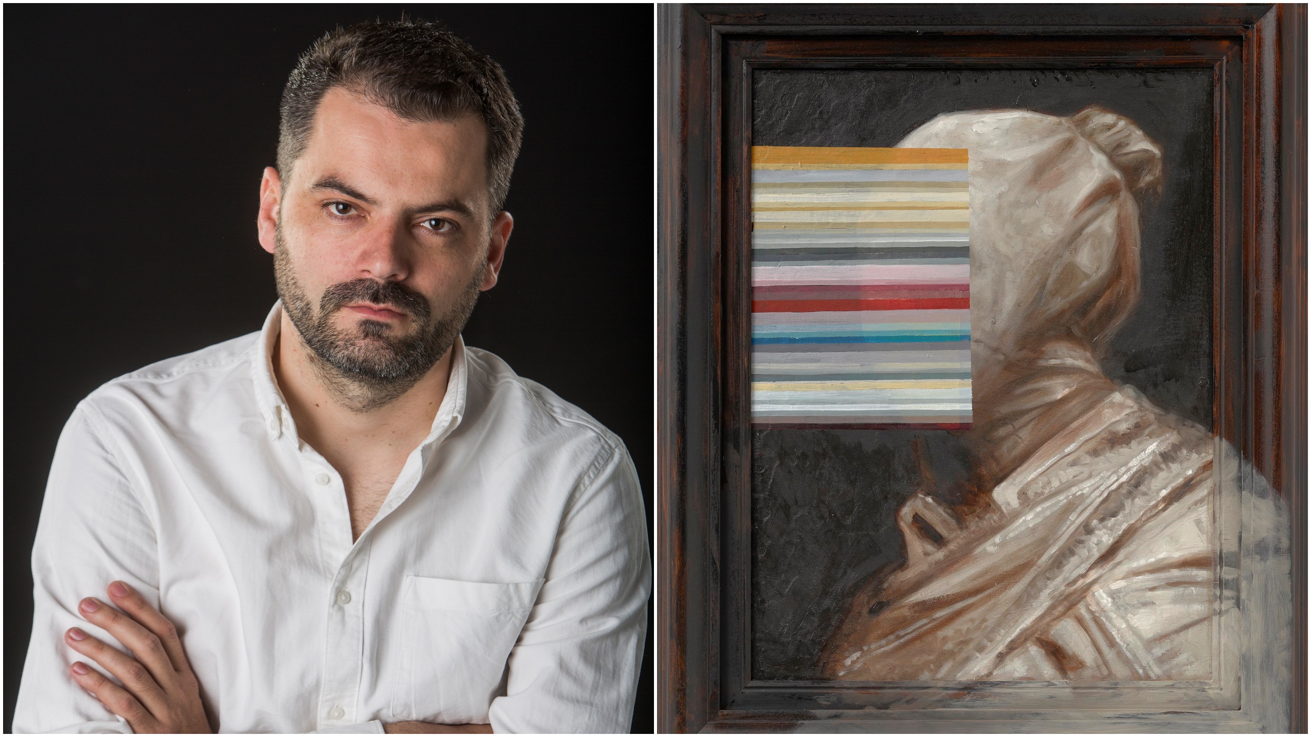 Milan Pantelić, izložba Širom zatvorenih očiju, Galerija Sanjaj. Milan Pantelić Foto: Milan Đakov/Vladimir Popović