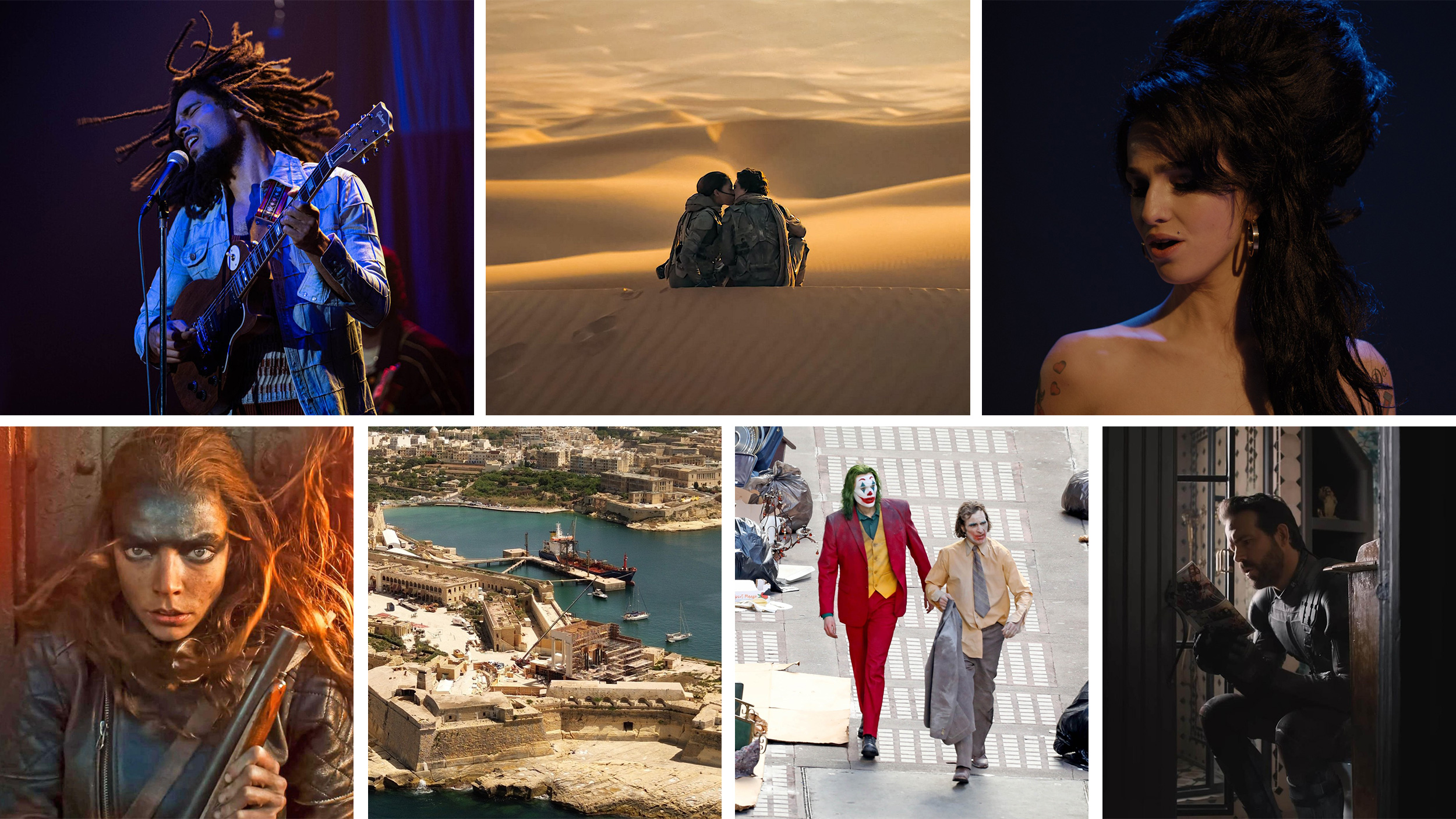 kombo filmova Bob Marley: One Love  Dune: Part 2,  Back to Black  Furiosa: A Mad Max Saga,  Deadpool 3,  Joker: Folie à Deux,  Gladiator 2