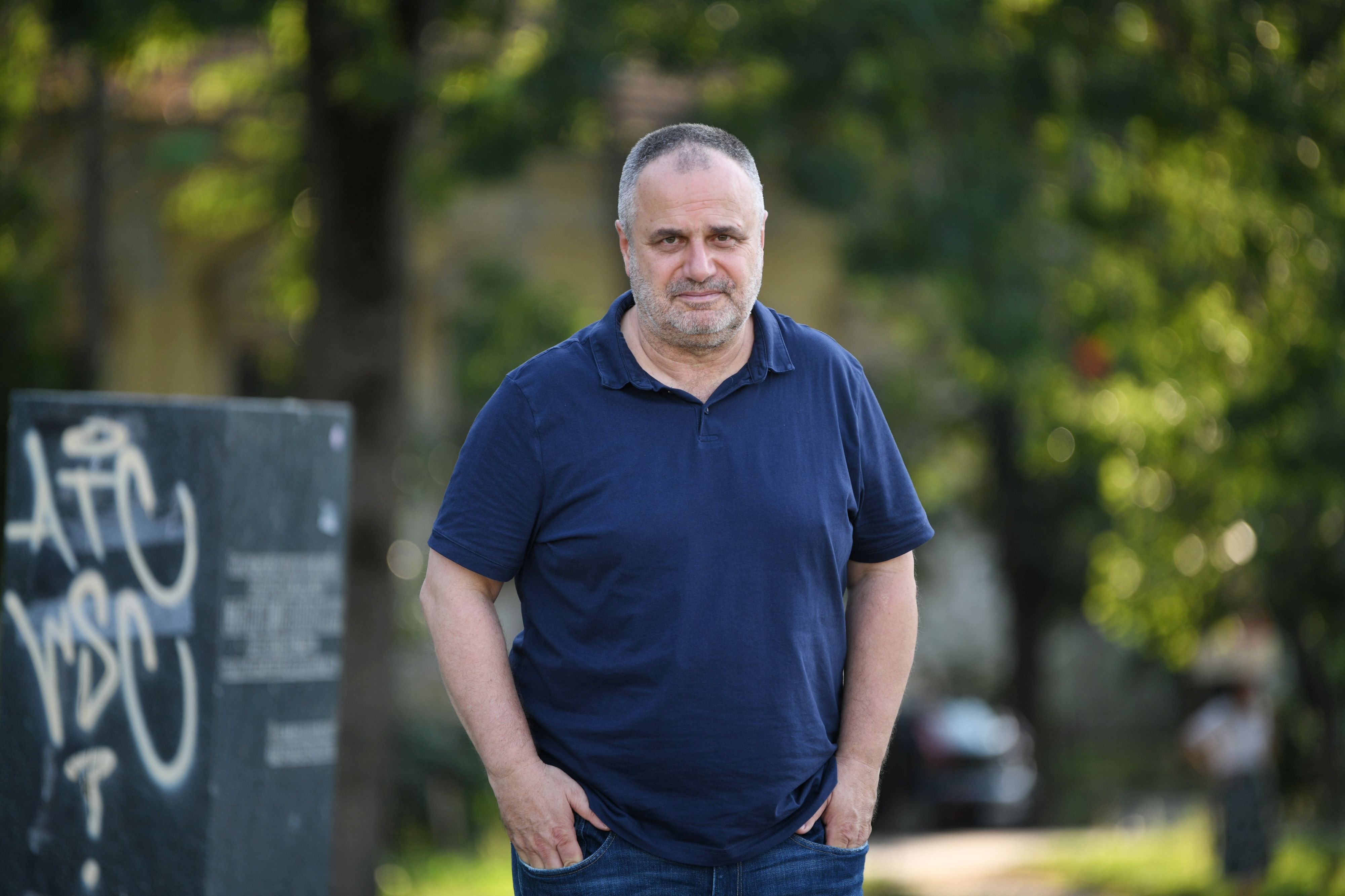 Zrenjanin 20. jul 2023. Zašto šetamo, Branislav Guta Grubački 
Foto: Filip Krainčanić/Nova.rs