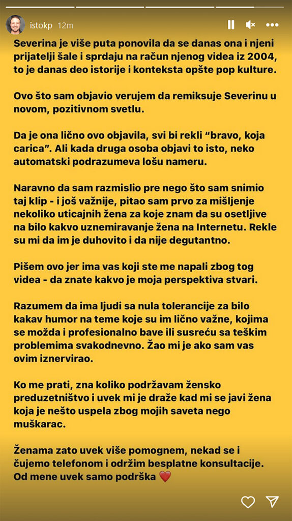 Istok Pavlovic objava