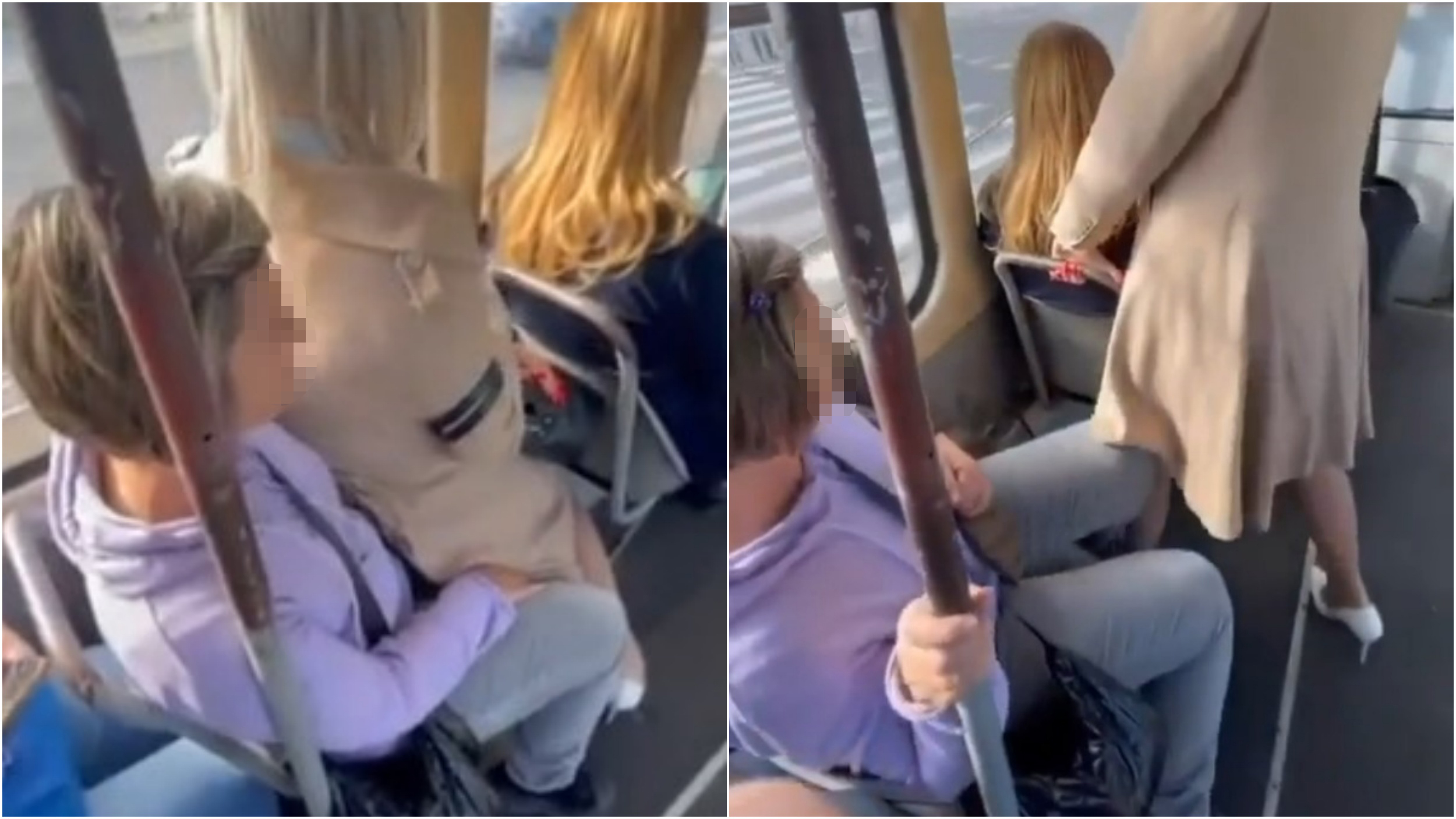 Tramvaj Danas oko 16:50 na liniji 13 ka Novom Beogradu , poznata naprednjakuša sela na baku i čekala da baka ustane " jer je bole noge i kolen