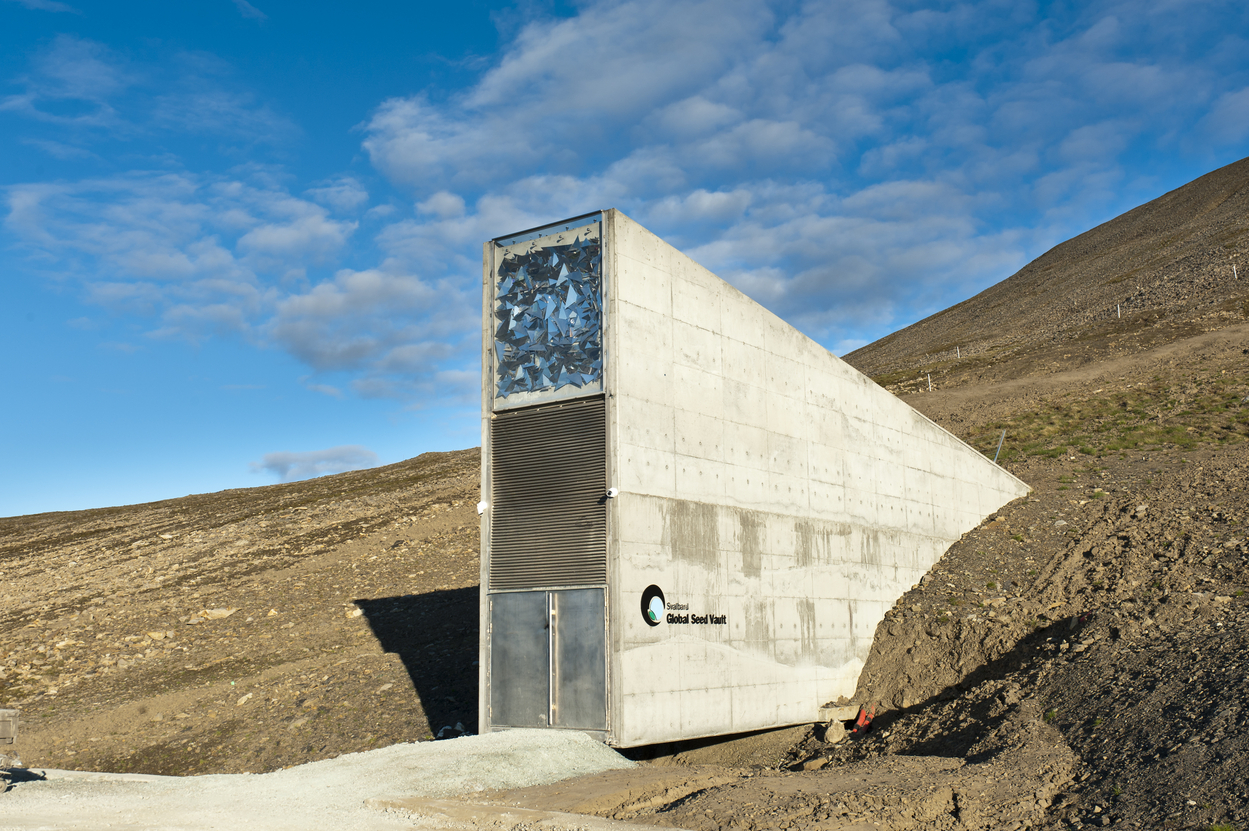 Entrance, Svalbard Global Seed Vault, Worldwide seed vault, at Longyearbyen, Spitsbergen, Svalbard, Norway,Image: 703371370, License: Rights-managed, Restrictions: , Model Release: no, Credit line: Stefan Auth / imageBROKER / Profimedia