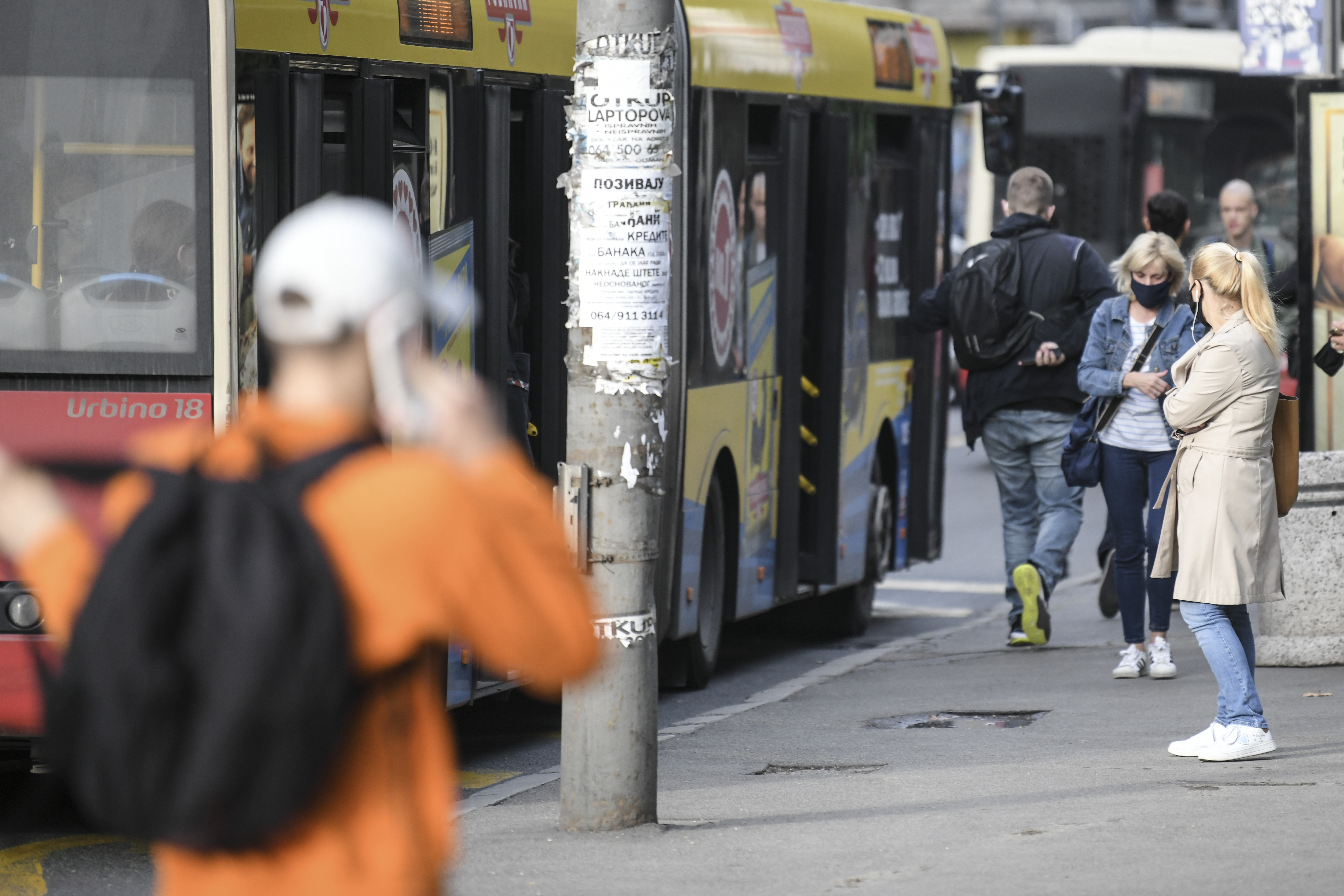 Beograd, 05.10.2020. Jutro, grad, Gsp, Autobus, Koronavirus, maske, maska, kovid, gradski prevoz Foto: Dragan Mujan/Nova.rs