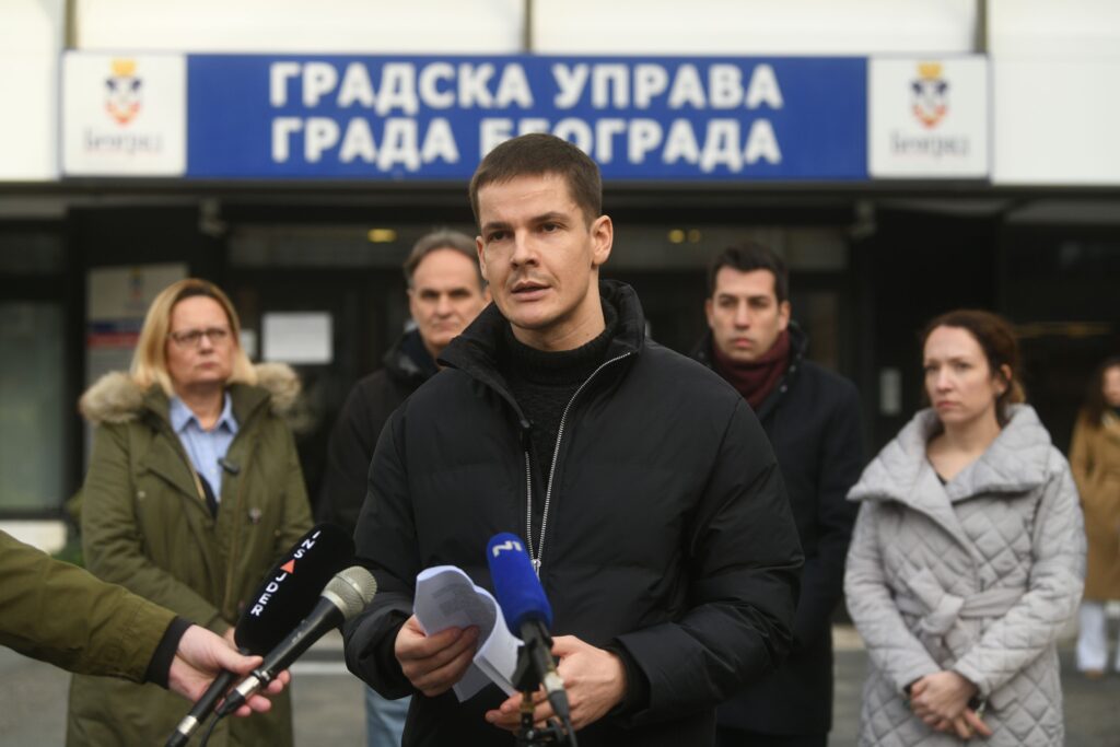 Beograd 23.11.2023. Gik, Gradska izborna komisija, konferencija za štampu opozicije Foto: Filip Krainčanić/Nova.rs