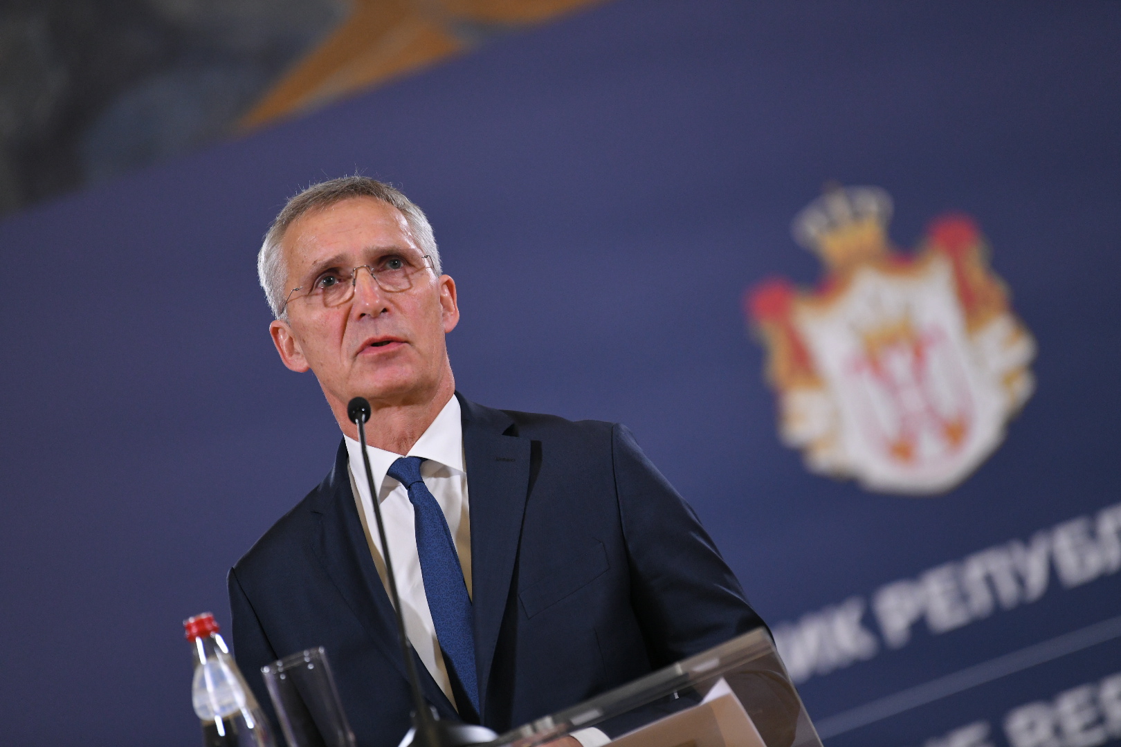 Beograd 21. novembar 2023. Sastanak predsednika Srbije Aleksandara Vučića i  generalnog sekretara NATO-a Jensa Stoltenberga Foto:Amir Hamzagić/Nova.rs