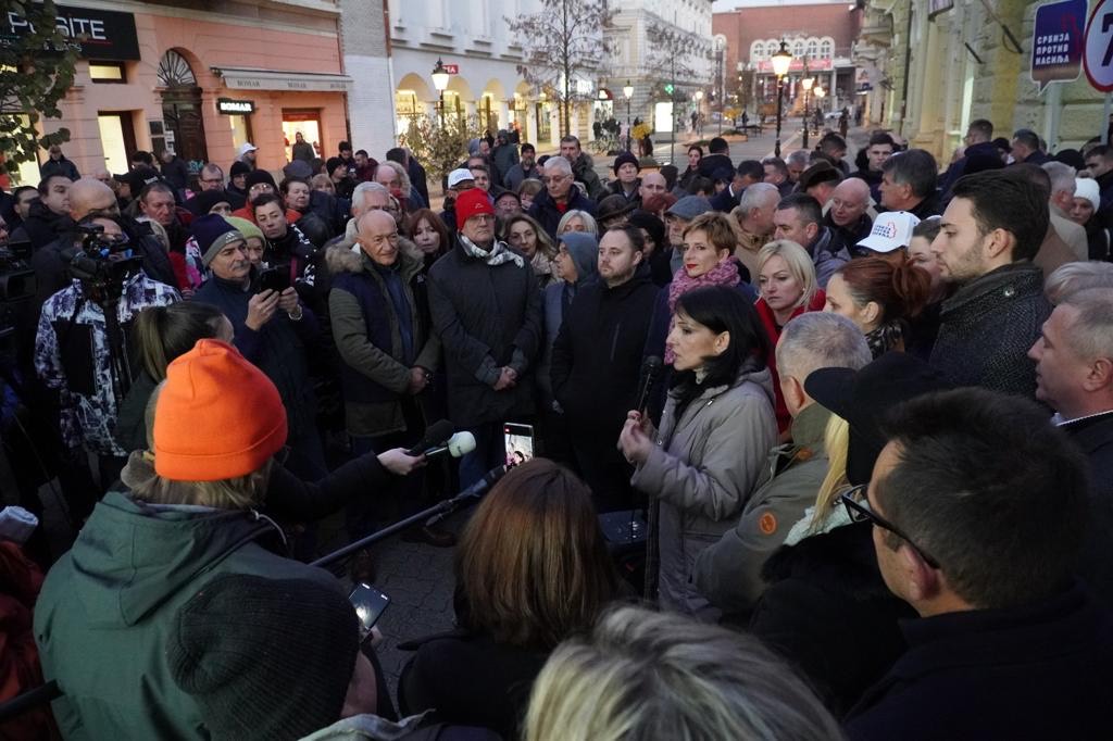 Marinike Tepić sa konferencije za medije danas iz Subotice