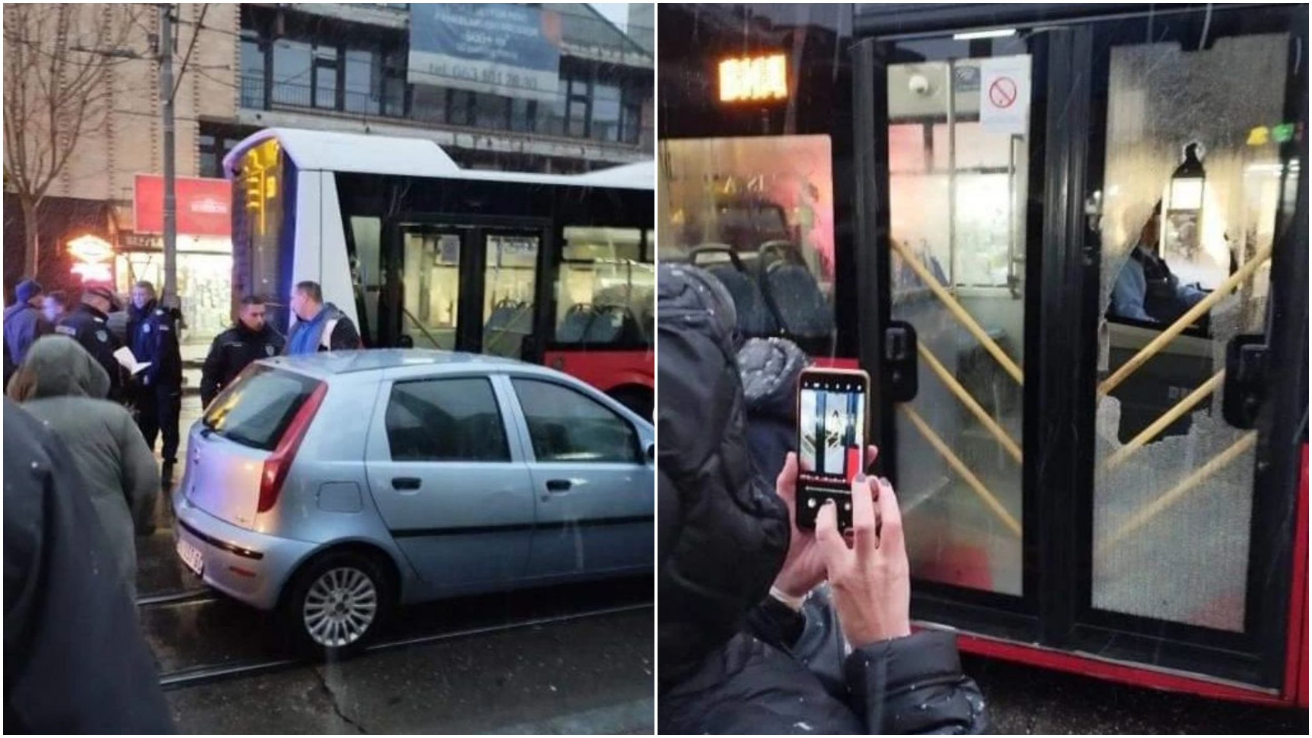 Banovo Brdo, GSP, autobus, polupana stakla, kombo Foto: Instagram/moj_beo_grad_