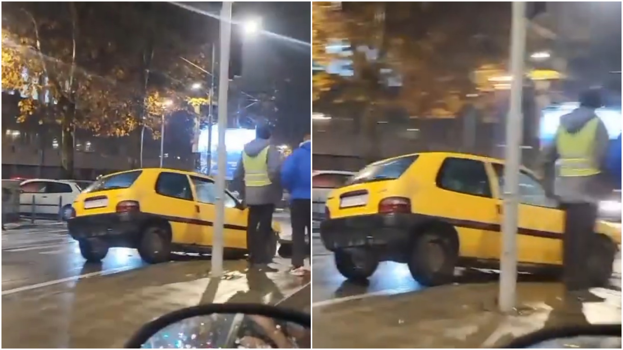 Mašinski fakultet, 27. marta, saobraćajna nesreća, kombo Foto: Printscreen/Instagram/moj_beo_grad_