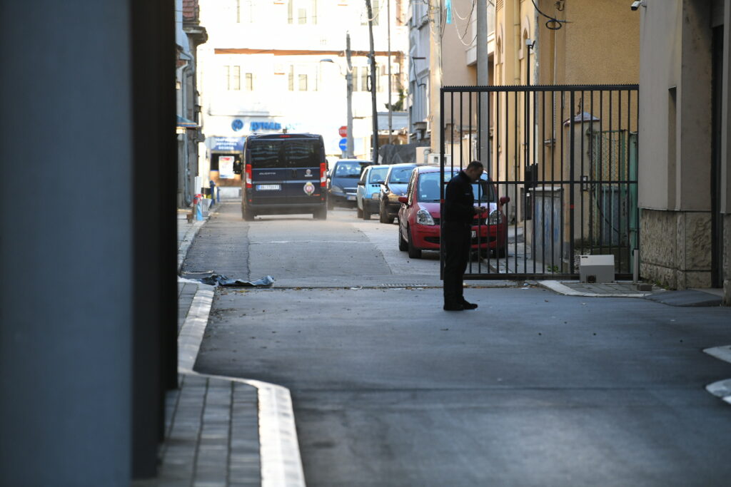 Beograd 12. novembar 2023. Prvi osnovni sud Kataniceva 15. pokusaj slikanja braće Hofman Ljubana i Miljana Hofman Vidović marica policija Foto:Amir Hamzagić/Nova.rs