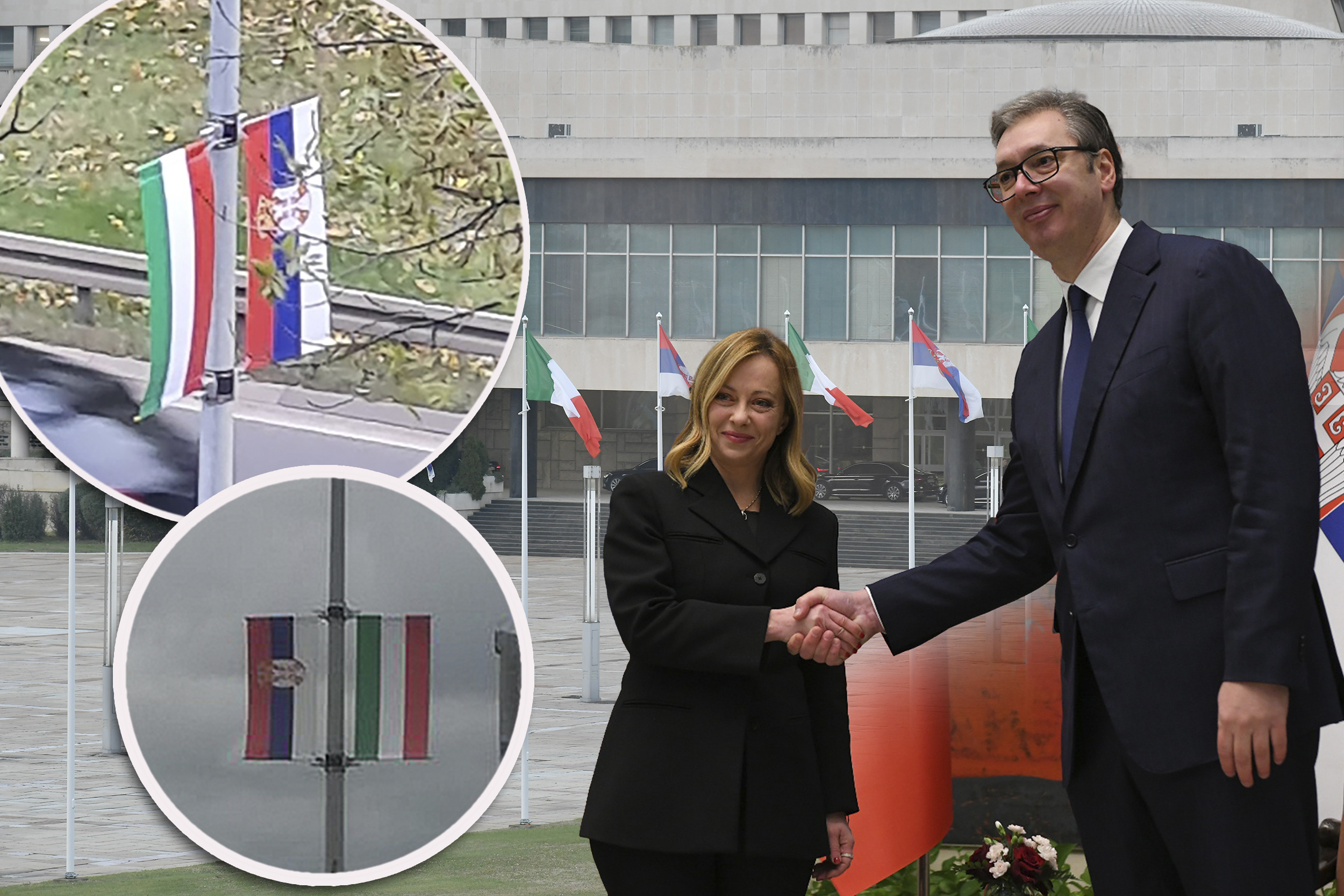 zastave inalija pogresno postavljene