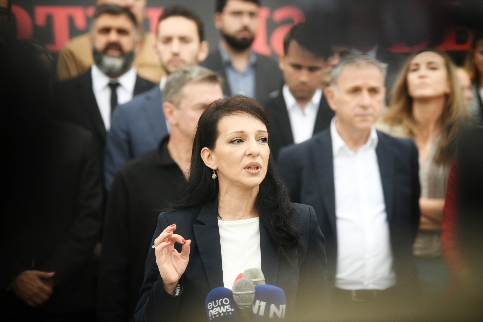 Beograd 27. oktobar 2023. Konferencija Opozicija lista Srbija bez nasilja Foto:Vesna Lalić/Nova.rs