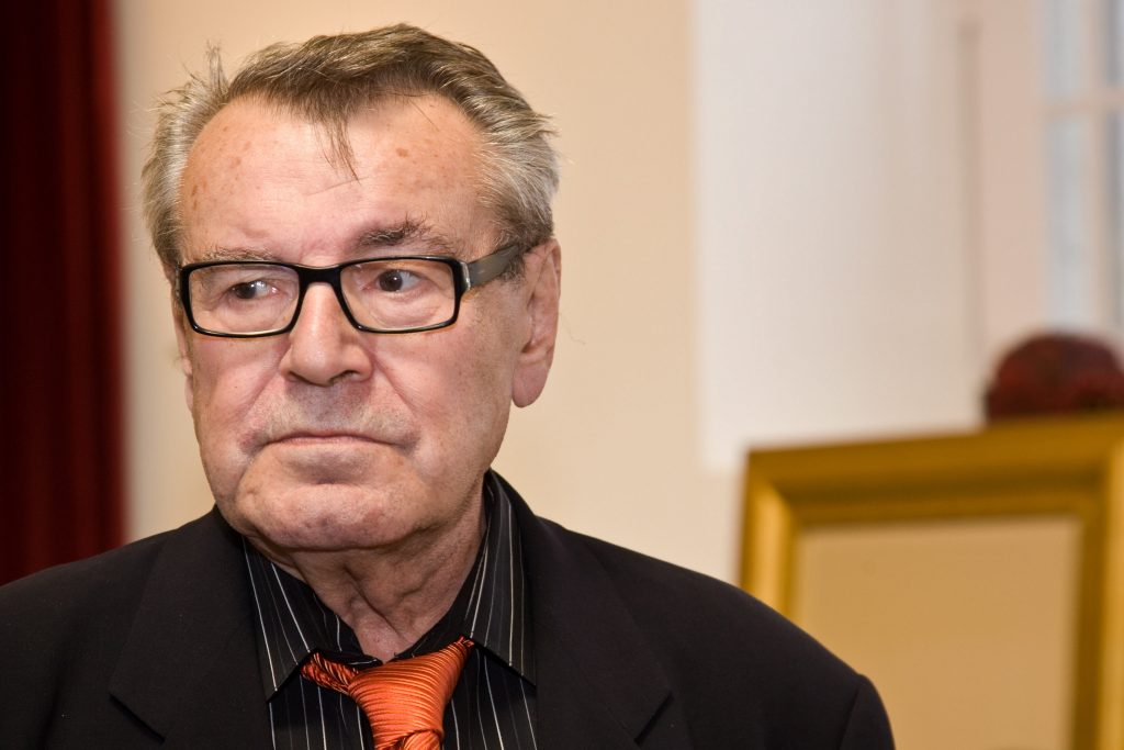 epa01859781 Film director of Czech origin, Milos Forman, during the Closing Ceremony of the film festival Film Harvest Douro. forman has been awarded with the prize ''CastaDouro - Career", in Lamego, Portugal, 13 September 2009.  EPA/PEDRO ROSARIO