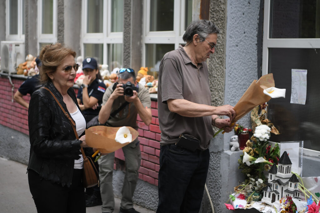 Beograd 11.06.2023 škola Vladislav Ribnikar, 40, četrdesed dana od pucnjave u školi