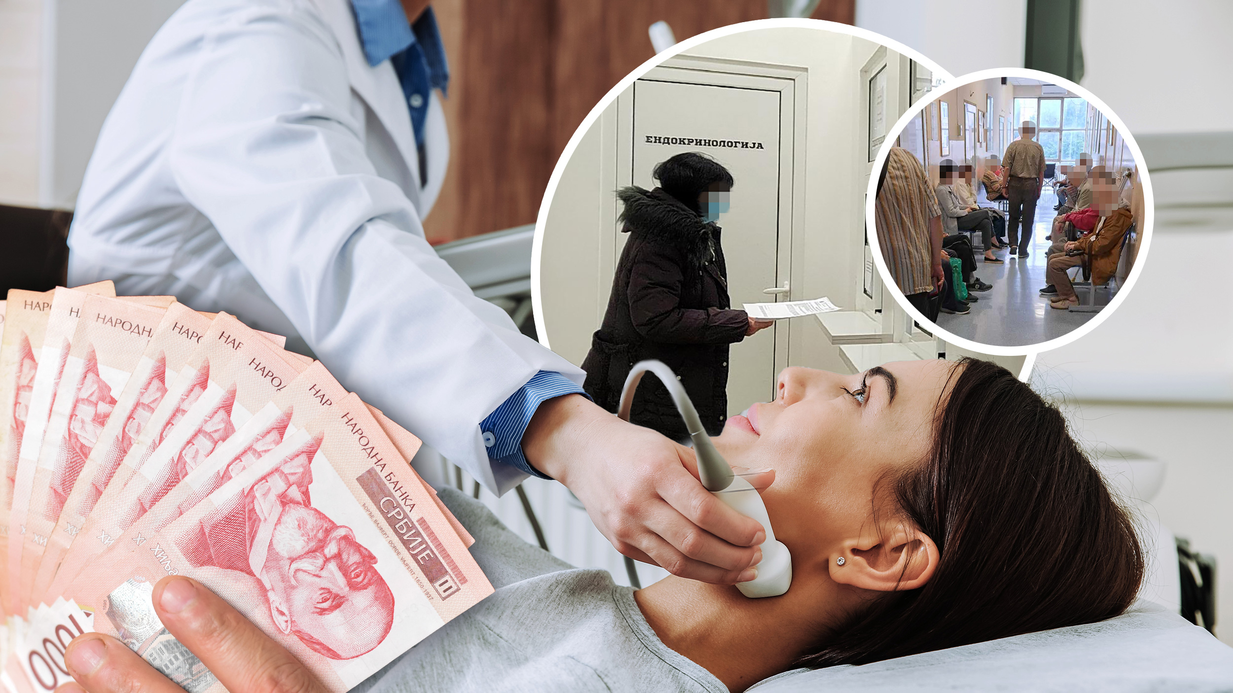 Klinika za endokrinologij,  Endokrinološki pregled 
 Najunosniji posao za lekare privatnike u Srbiji, pregled se čeka mesecima, a košta i do 50.000