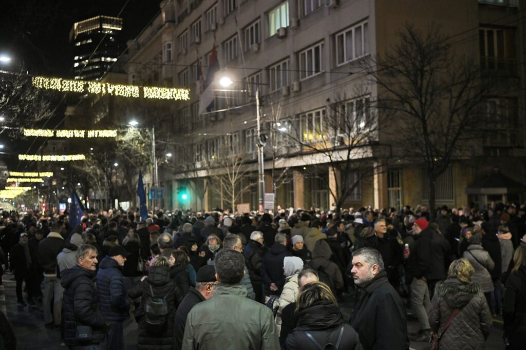 Beograd 21.12.2023. Protest građana ispred zgrade RIK-a, RIK, protest, građani, gradjani Foto: Goran Srdanov/Nova.rs