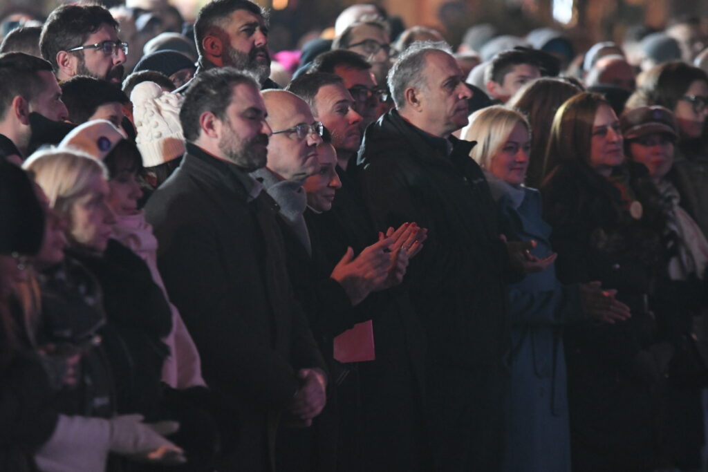 Novi Sad, 09.12.2023. Srbija protiv nasilja, skup, mitinig, predizborno okupljanje, predizborni miting Foto: Nenad Mihajlović/Nova.rs