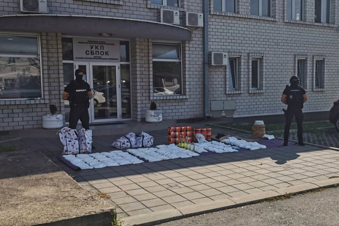 Zaplena 180 kilograma amfetamina Foto: MUP