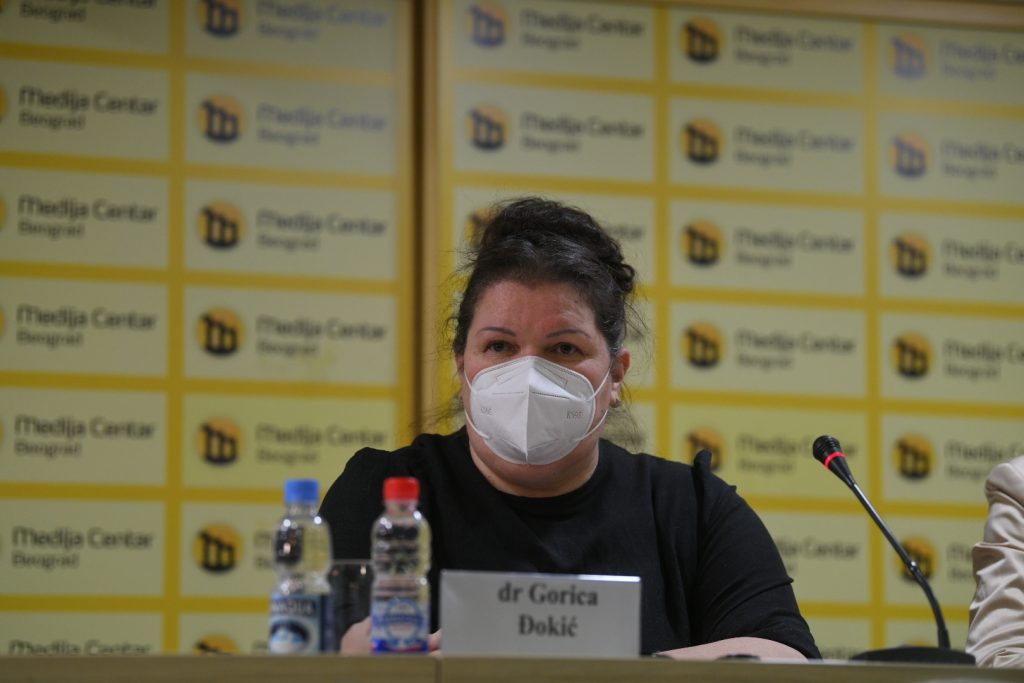Beograd, 12.02.2021. Medija centar, konferencija za novinare, KZŠ, Sindikat lekara i farmaceuta o zahtevima Ministarstvu zdravlja i Vladi Srbije  Foto: Nemanja Jovanović/Nova.rs