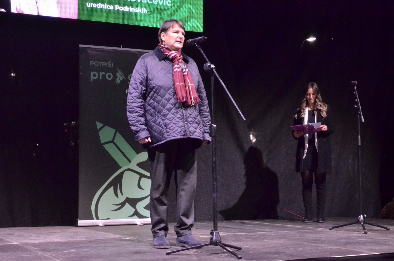 Više hiljada ljudi na tribini ProGlasa u Šapcu! (11.12.2023.)