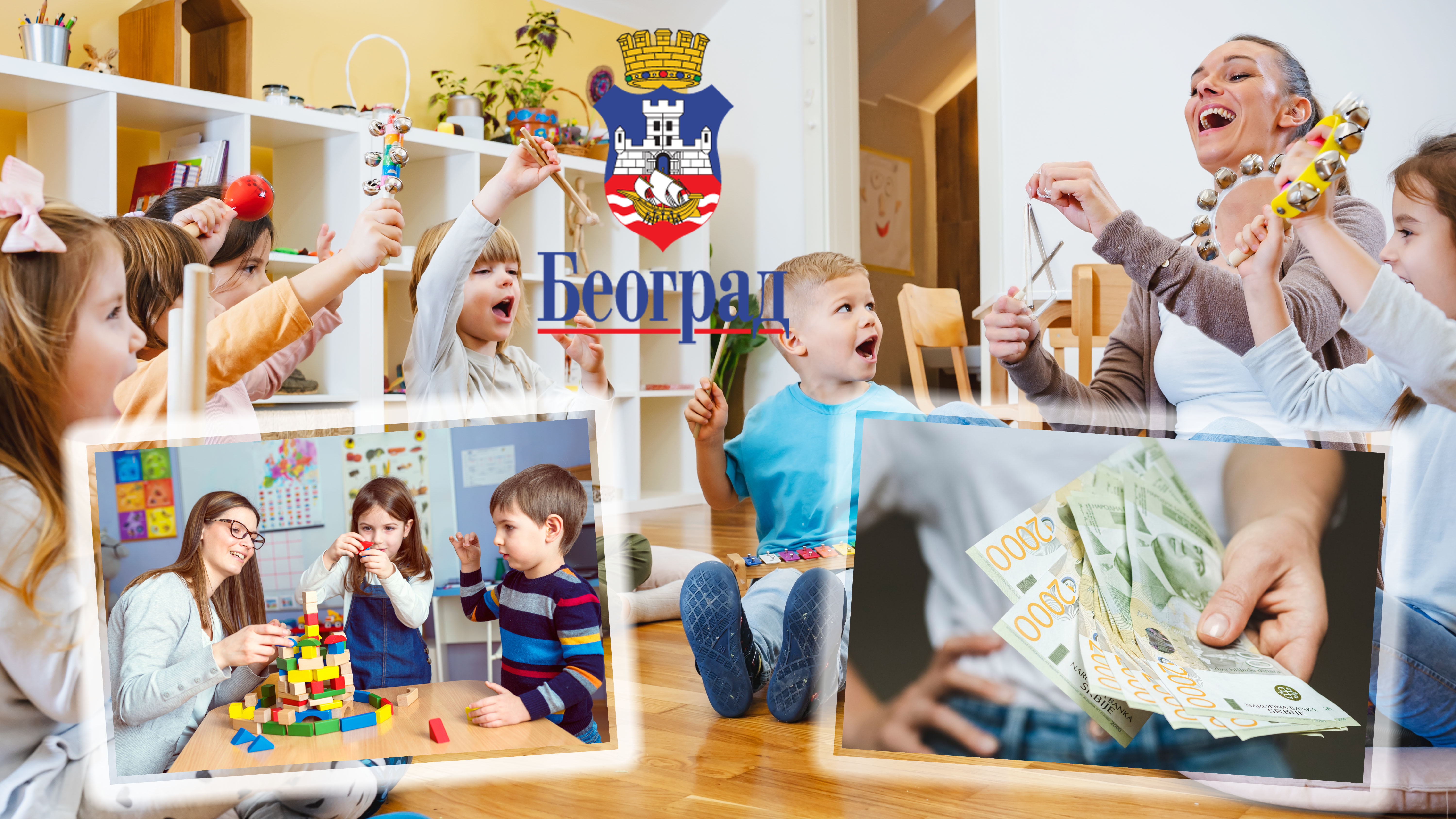 Privatni vrtić, privatni vrtići, grad, deca, novac, cena, povećanje cene, kombo Foto: Shutterstock/Logo