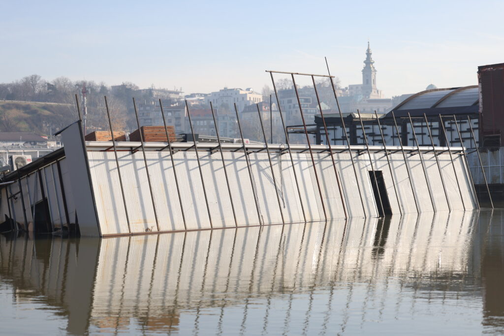 Beograd 31.12.2023. Freestyler, Fristajler, splav godinu dana kasnije, godinu dana od kako je potonuo splav Foto: Marina Pupavac/N1