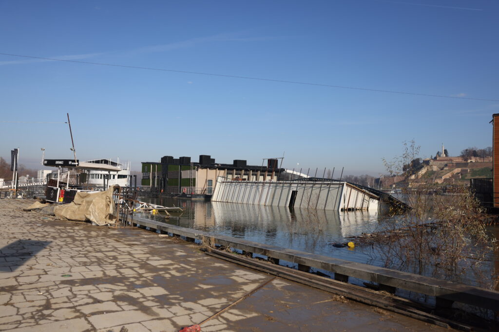 Beograd 31.12.2023. Freestyler, Fristajler, splav godinu dana kasnije, godinu dana od kako je potonuo splav Foto: Marina Pupavac/N1