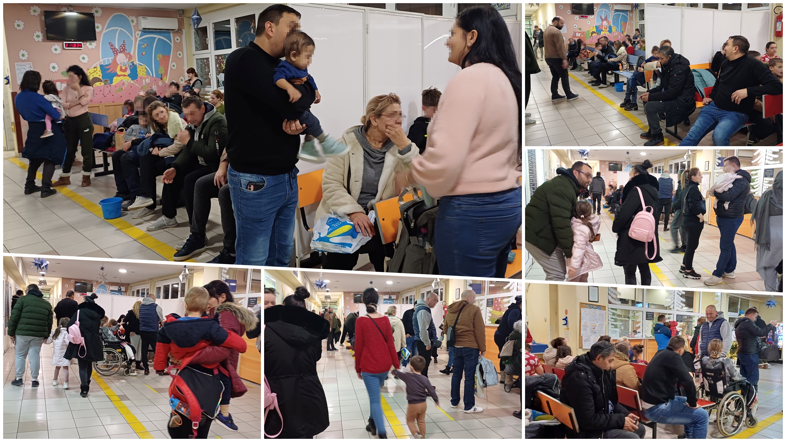 bolesna deca, Institut za majku i dete guzva red kolona cekaonica